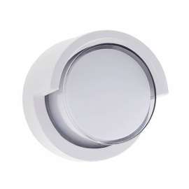 Sunlite LED Round Modern Wall Sconce Light Fixture W/ Canopy, 12W, 850 Lumens, 90 CRI, White
