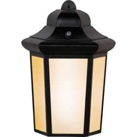 Sunlite Half Cylinder Tunable LED Mission Style Outdoor Fixture 12W, 800 Lumens, Black Finish
