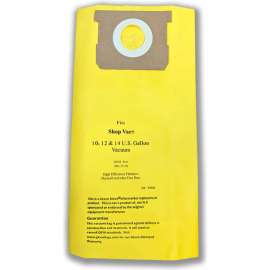 Shop Vac 10 - 14 Gallon / High Efficiency 770-25 For Drywall Dust Replacement Vacuum Bag