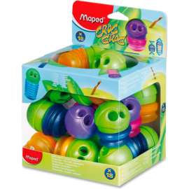 Helix 2-Hole Pencil Sharpener, 18pcs, Assorted