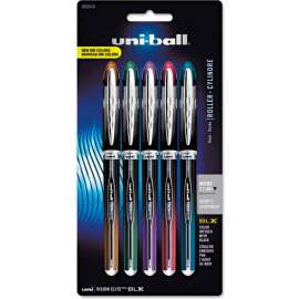 uni-ball VISION ELITE BLX Series Rollerball Pen - 0.5 mm - Assorted - 5 Pack