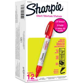 Sharpie Paint Marker, Oil Based, Medium, Red Ink