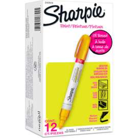 Sharpie Paint Marker, Oil Based, Medium, Yellow Ink