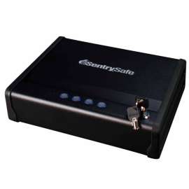 SentrySafe Quick Access Pistol Safe QAP1E Electronic Lock, 12" x 9-15/16" x 3-3/16", Black