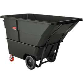 Suncast Heavy Duty Plastic Tilt Truck, 2 Cu. Yd. Cap, 2300 Lbs. Cap, Black