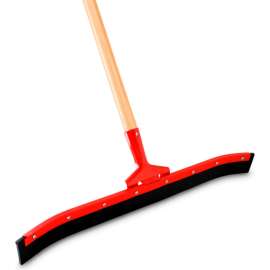 Libman Commercial Standard Duty Curved Floor Squeegee, Hard Rubber, 24"