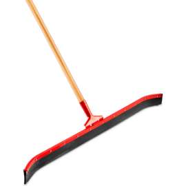 Libman Commercial Standard Duty Curved Floor Squeegee, Hard Rubber, 36" - 954
