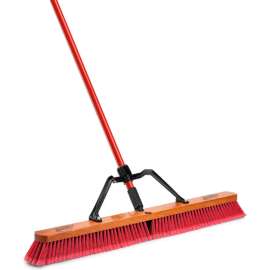 Libman Commercial 36" Multi-Sweep Push Broom w/Handle & Brace, 3/Pack - 1101