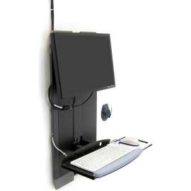 Ergotron StyleView Vertical Lift for High Traffic Area, Black