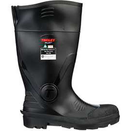 Pilot General Purpose Boot, Men's Size 14, 15"H, Steel PR Midsole, Cleated Sole, Black