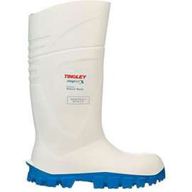Steplite X Knee Boot, Men's Size 4, 15"H, Steel Toe, Cleated Outsole, White