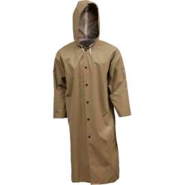 Tingley C12148 Magnaprene Storm Fly Front Hooded Coat, Green, 48", Small