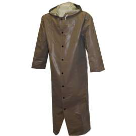 Tingley C12168 Magnaprene Storm Fly Front Hooded Coat, Green, 60", Small