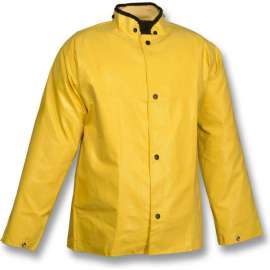 Tingley J12207 Magnaprene Storm Fly Front Jacket, Yellow, Hood Snaps, 4XL