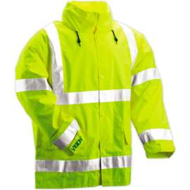 Tingley J23122-Vision Hooded Jacket, Fluorescent Yellow/Green, 4XL