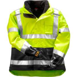 Tingley J24172 Icon 3.1 Jacket W/ Reflective Tape, Fluorescent Yellow/Green, 4XL