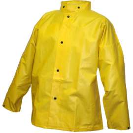Tingley J56207 DuraScrim Storm Fly Front Jacket, Yellow, Hood Snaps, 2XL