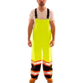 Tingley Icon Overall, Fluorescent Lime/Black - Snap Fly Front, Small