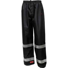 Tingley Icon Waterproof Breathable Pants W/Silver Reflective Tape, Black, L
