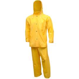 Tingley S61317 Tuff-Enuff 3 Pc Suit, Gold, Detachable Hood, XL