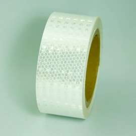 Super Brite Reflective Tape, White, 2"W x 30'L Roll, HRT230WH