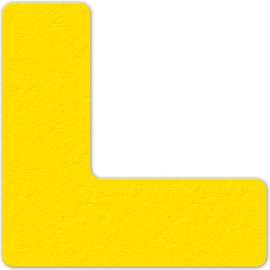 Floor Marking Tape, Yellow, L Shape, 25/Pkg., LM110Y