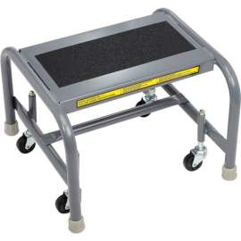 1 Step Mobile Steel Step Stand w/ Solid Anti-Slip Top Step - WLSR001163-WM