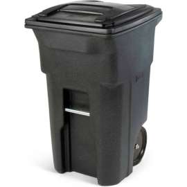 Toter Heavy Duty Two-Wheel Trash Cart, 64 Gallon Greenstone - ANA64-54480