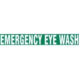 Accuform PTP187 Floor Stripe - Emergency Eye Wash - 3" x 12"
