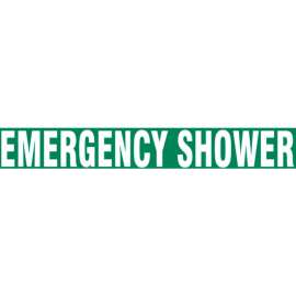 Accuform PTP189 Floor Stripe - Emergency Shower - 3" x 12"