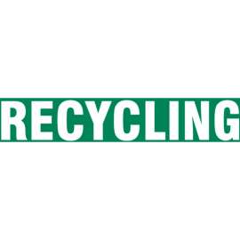 Accuform PTP190 Floor Stripe - Recycling - 3" x 12"