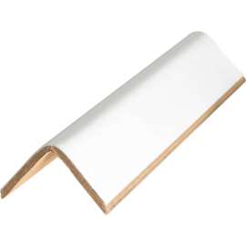 Global Industrial Heavy Duty Edge Protectors, 3"W x 3"D x 72"L, .225" Thick, White
