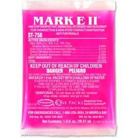 Stearns Mark E II One-Step Disinfectant,Germicidal Detergent/Deodorant- 1 oz. Pks, 144/Case-2309012
