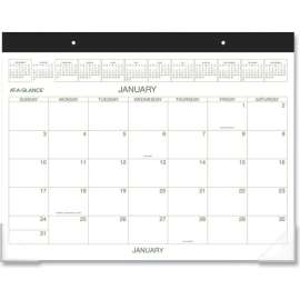 AT-A-GLANCE Two-Color Desk Pad, 22 x 17, 2023