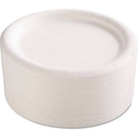 AJM Packaging Corp. AJMCP9AJCWWH14 Premium Coated Paper Plates, 9" Dia.., White, 500/Carton