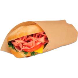 Bagcraft EcoCraft Grease Resistant Paper Wraps and Liners, 14"L x 14"W, Natural, Pack of 4000