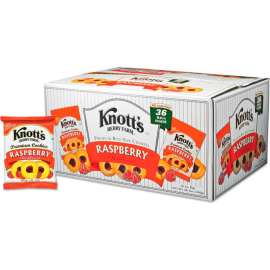 Knott's Berry Farm Premium Berry Jam Shortbread Cookies, Raspberry, 2 oz. Pack, 36/Carton