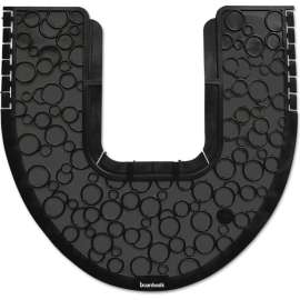 Boardwalk Commode Mat 2.0, Absorbent, Rubber, 22 x 22, Black, 6 Mats/Case