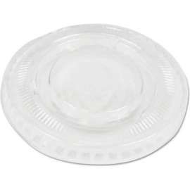 Boardwalk Souffle/Portion Cup Lids, Fits 1 oz Portion Cups, Clear, Pack of 2500