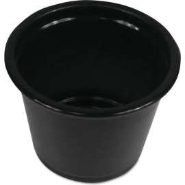 Boardwalk Souffle/Portion Cups, 1 oz, Polypropylene, Black, Pack of 2500