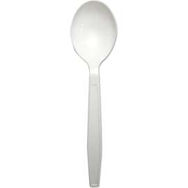 Boardwalk Heavyweight Soup Spoon, Polypropylene, White, Pack of 1000
