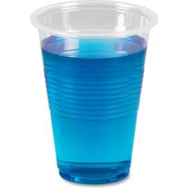 Boardwalk Plastic Cold Drink Cups, Polypropylene, 16 oz, Translucent, Pack of 50