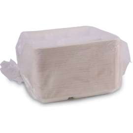 Boardwalk Tray w/ 5 Compartment, 8"L x 10"W, White, Pack of 500