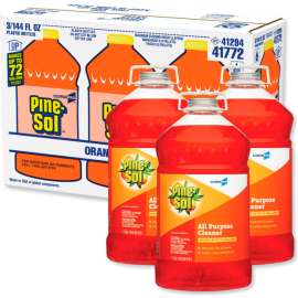 Pine-Sol All-Purpose Cleaner, Orange Energy, 144 Oz. Bottle, 3/Carton