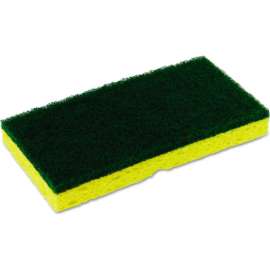 Continental Medium-Duty Sponge N' Scrubber, Yellow/Green, 24 Sponges
