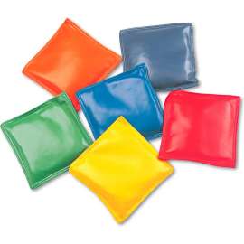 Champion Sports MBB4SET Bean Bag Set, Vinyl, 4", Assorted Colors, 6/Set