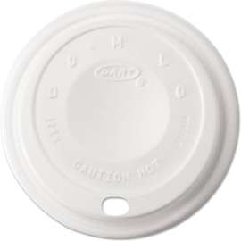 Dart Cappuccino Dome Sipper Lids For 12 oz, White, Pack of 1000