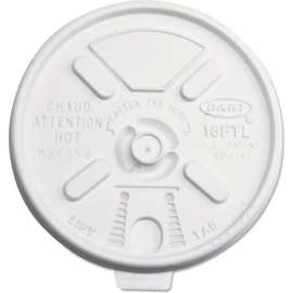 Dart Lift n' Lock Hot Drink Cup Lids For 12 oz to 24 oz Cups, Translucent, Pack of 1000