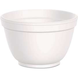 Dart Foam Food Container, Squat, White, Pack of 1000