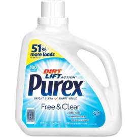 Free and Clear Liquid Laundry Detergent, Unscented, 150 oz. Bottle, 4/Case
